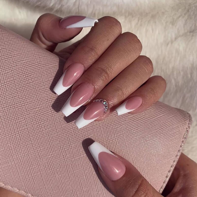 Acrylic Pink & White Fill-ins